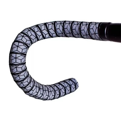 Nastro Manubrio Bici Corsa Riflettente Woven Refcube Black/Silver BTP Nastro Manubrio Bici Corsa Riflettente Woven Refcube Black/Silver BTP