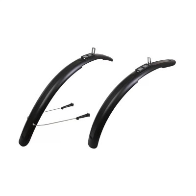 Parafanghi Bici 28" CITY BIKE-Policarbonato Nero/silver 28” 45 mm
