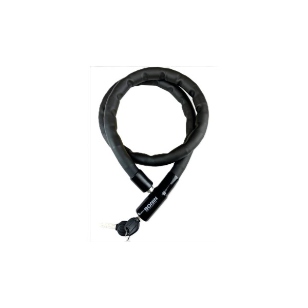 Lucchetto bici a Cavo D22 X 1200 mm Nero Bonin