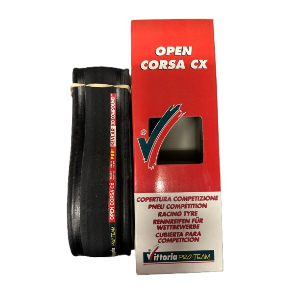 Vittoria Copertone Open Corsa CX 700x19c Kevlar All Black Vintage