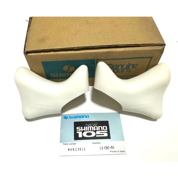 Paramani Vintage Shimano 105 Bianco Bracket Covers NOS