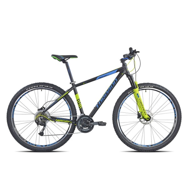 Bici MTB 29'' Uomo Torpado T710 Mercury 24v Nero/Verde Freni Idraulici T45