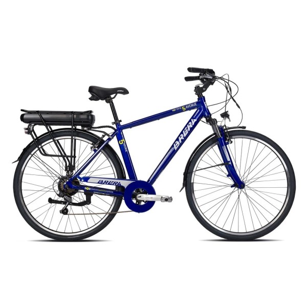 Bici Elettrica uomo 28" AVENUE 5TH size 50 blu/lucido 7v. BRERA