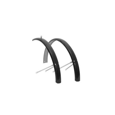 Parafanghi Bici 28" CITY BIKE-Policarbonato Nero/silver 28” 45 mm
