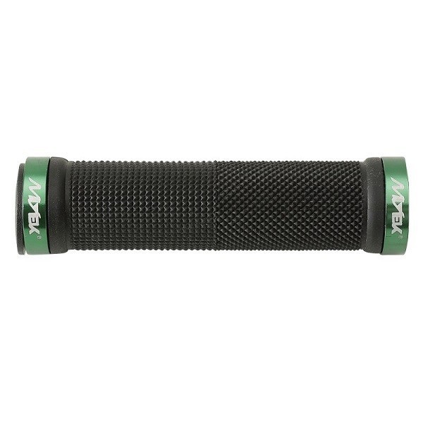 Manopole MTB con bloccaggio verde/nero