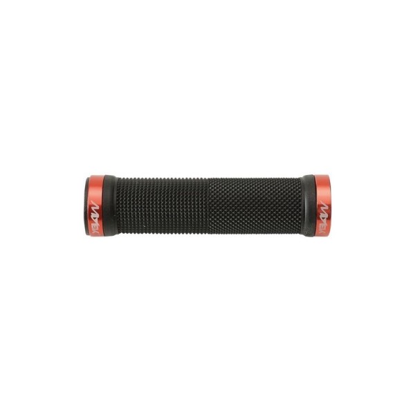 Manopole MTB con bloccaggio rosso/nero
