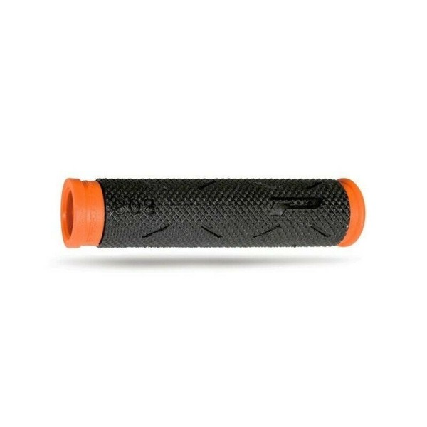 Manopole MTB SOFT TOUCH nero/arancio fluo