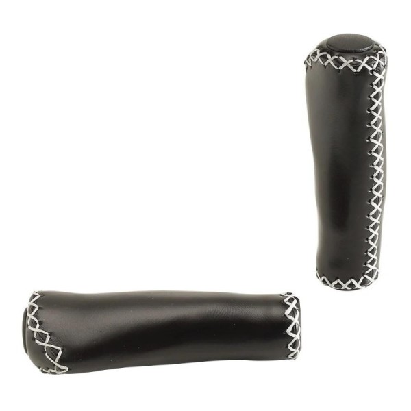 Manopole ERGONOMICHE FLASH similpelle colore nero