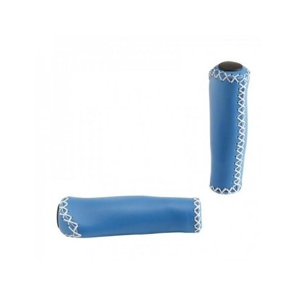 Manopole ERGONOMICHE FLASH similpelle colore blu