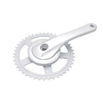 Guarnitura bici City Bike Alluminio 1 vel. (44x170mm) MvTek Guarnitura bici City Bike Alluminio 1 vel. (44x170mm) MvTek