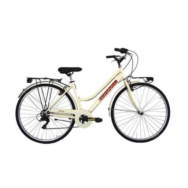 Bici 28" Donna Trekking Sorrento 6v Colore Panna COPPI