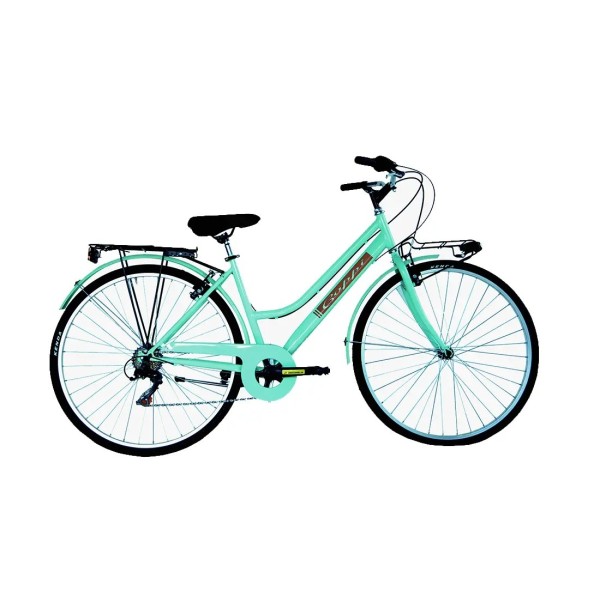 Bici 28" Donna Trekking Sorrento 6v Colore Verde Acqua COPPI