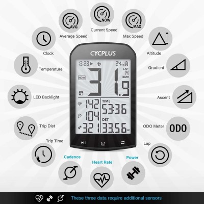 Ciclocomputer GPS Bike Computer CYCPLUS M1 Cycplus Ciclocomputer GPS Bike Computer CYCPLUS M1 Cycplus