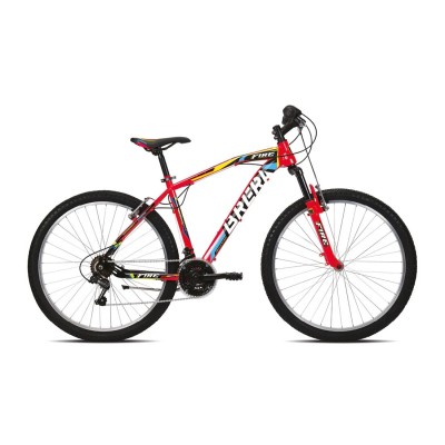 Bici Uomo 27.5" FIRE GT 2.0 cambio 18v.rosso/lucido BRERA