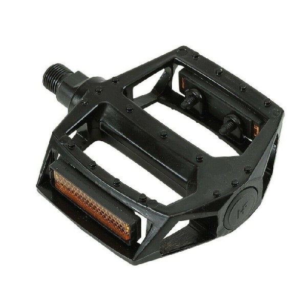 Pedali bici BMX-FREESTYLE nero in Alluminio perno 9/16 MvTek
