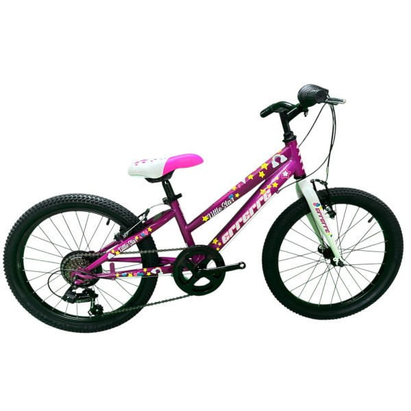 Bici Bambina 20" MTB Little Star Cambio 6 velocità Fucsia ERRERRE