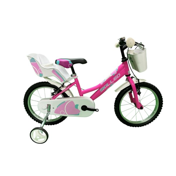 Bici 16" Flower Skilled bambina SFERA Fuxia Dino Bikes