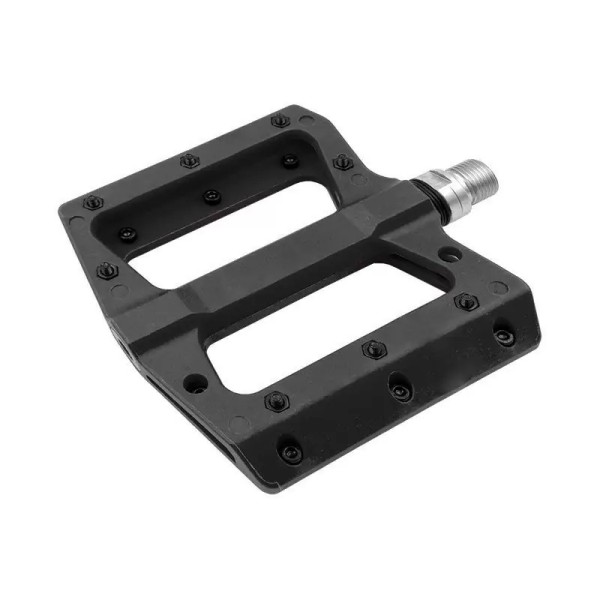 Pedali Bici MTB FLAT in Termoplastica Nero 111x105x21mm MvTek
