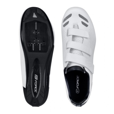 Scarpe Ciclismo Corsa FORCE Road Hero2 White N43