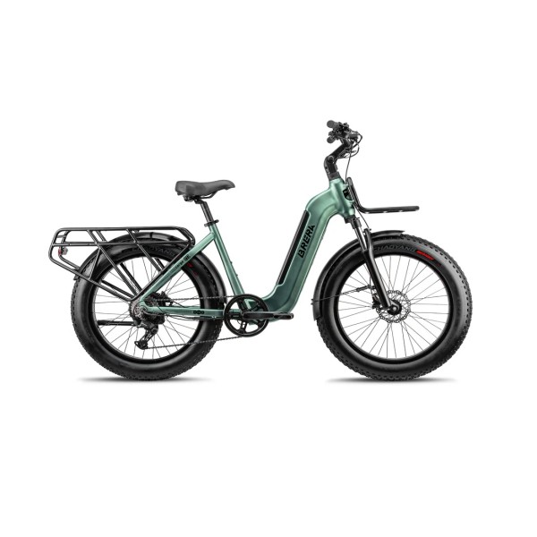 Bici Elettrica 24" Kombo Cargo Verde Opaco BRERA