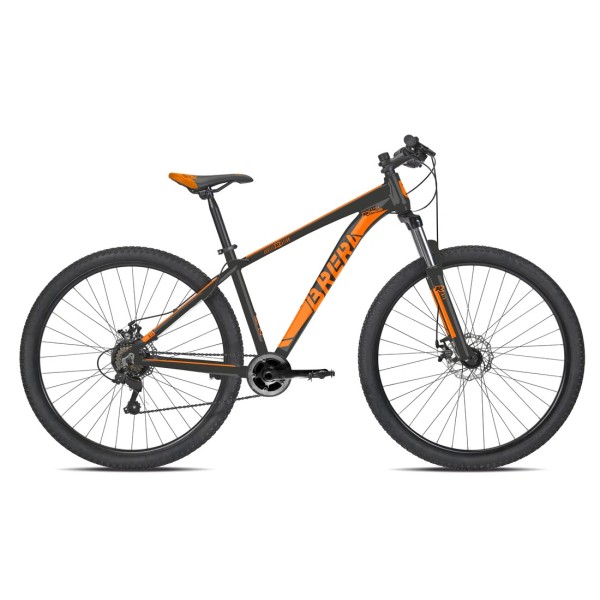 Bici Uomo 24" HYPER 1x8 Vel. Nero-Arancio Lucido BRERA