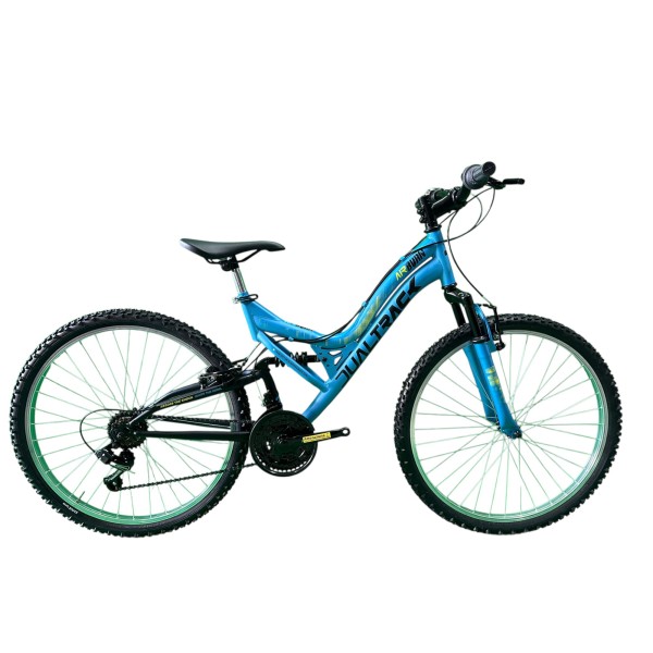 Bici Uomo 26" AIRBURN Biammortizzata 18v Obsidian Blue Dualtrack