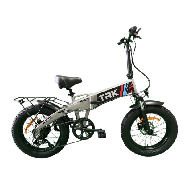 Bici Elettrica Fat Bike 20" TRK Saturn Grigio 48V 12.5Ah Algi Ebikes