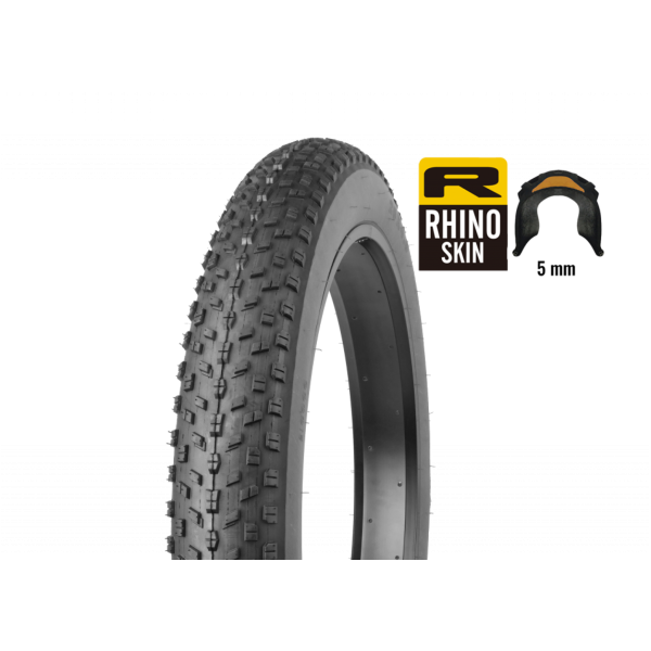 Copertone Fat-Bike 20x4.00 (100-406) Nero R360 Antiforatura 5mm Ritech