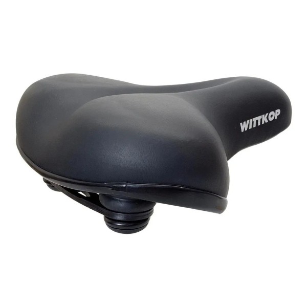 Sella Bici BIG EVO Con Elastometro 240x200 mm Nero Wittkop