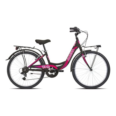 Bici Donna 24" BRIO cambio 6v. nero-tiffany/lucido BRERA