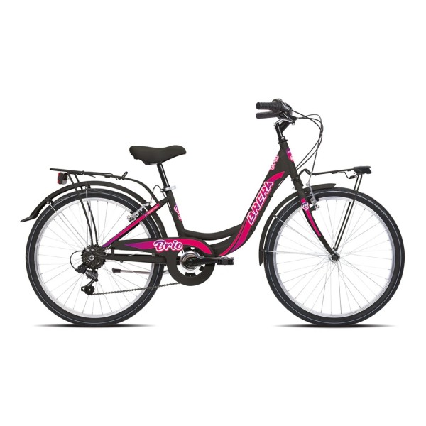 Bici Donna 26" BRIO cambio 6v. nero-fucsia/lucido BRERA