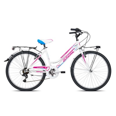 Bici Donna 24" Cambio 6v. Colore Bianco Mod. 404R AURELIA