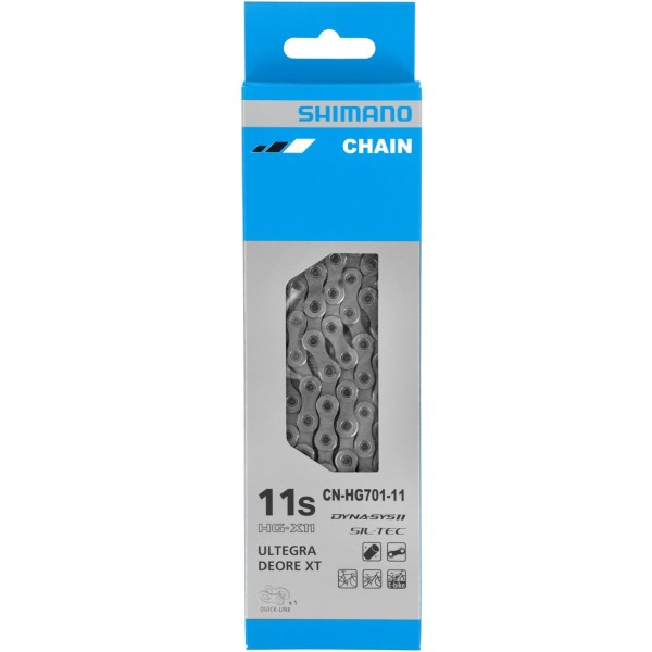 Catena 11v. HG701 da 138 maglie piu' QuicKLink SHIMANO