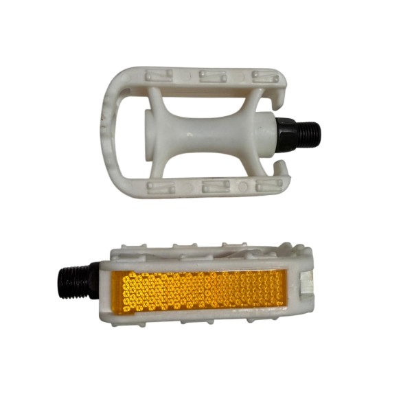 Pedali Bici Bimbo Passo 1/2  In Nylon Bianco Coppia Sovrano