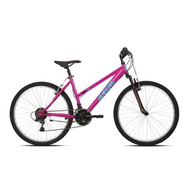 Bici 26'' Donna Mtb Rebel Rose Ciclamino 18 vel. Ammortizzata V-Brake BRERA