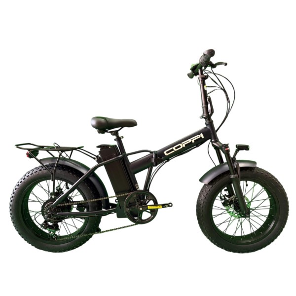 Bici Elettrica Fat Bike 20" Marsili 250W 36v Alluminio Nero 6v COPPI