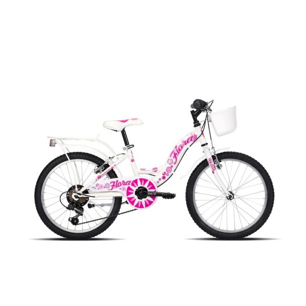 Bici 12" FLORA Bambina 1v Bianco/lucido BRERA