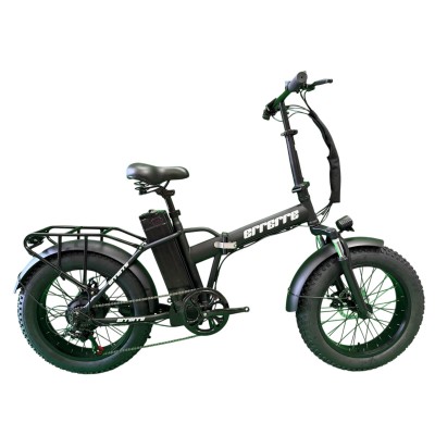 Bici Elettrica Fat Bike 20" Disco Meccanico 250W 48v Nero ERRERRE