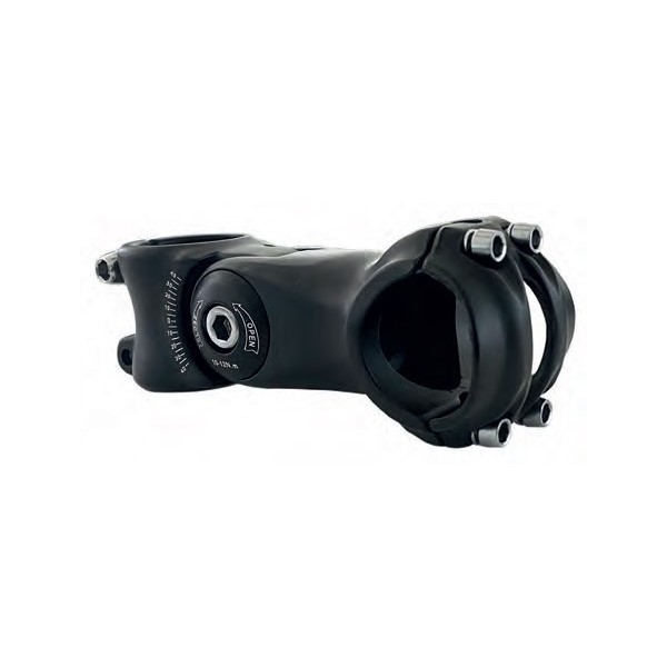 Attacco Manubrio Bici Regolabile Alluminio Ø25,4x110mm Regolabile in Alluminio 85/145° Nero XON