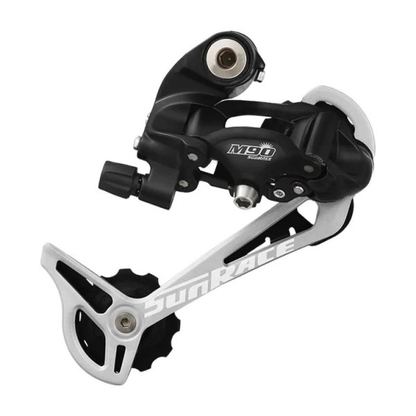 Cambio Bici MTB 9V Gabbia Lunga Alluminio 11-34 Nero/Argento SunRace