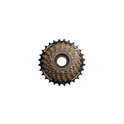 Ruota Libera a Filetto 5V x 14/28 Denti in Acciaio Argento SunRace