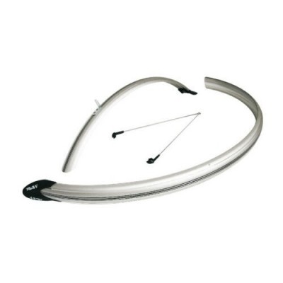 Parafanghi Bici 28" CITY BIKE-Policarbonato Nero/silver 28” 45 mm