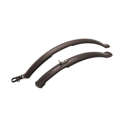 Parafanghi Bici 28" CITY BIKE-Policarbonato Nero/silver 28” 45 mm