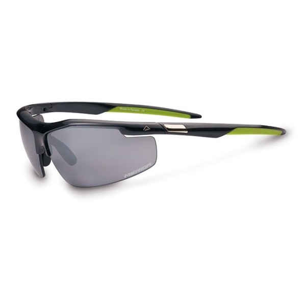 Occhiali MERIDA Ciclismo nero lucido/verde con lenti EXTRA