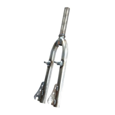 Forcella bici bmx 20''Freestyle ahead 1-1/8'' acciaio perno ruota 14mm MvTek