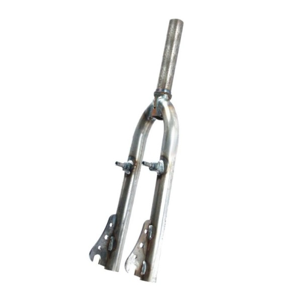 Forcella bici bmx 20''Freestyle ahead 1-1/8'' acciaio perno ruota 14mm MvTek